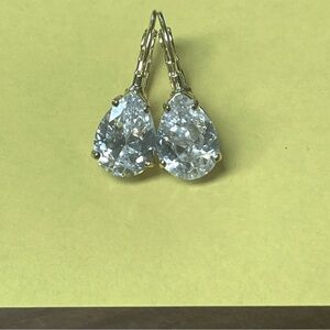 Diamond Earrings with soft back closure
